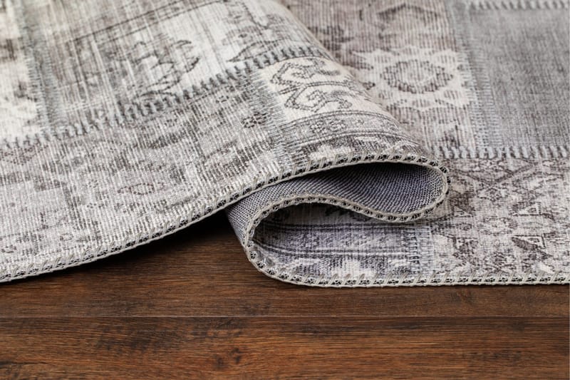 Patchwork Wiltonmatta 160x230 cm Rektangulär - Silver - Textil & mattor - Matta - Modern matta - Wiltonmatta