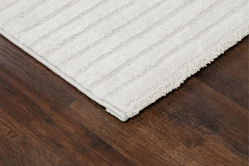 Bella Wiltonmatta 160x230 cm Rektangulär - Vit - Textil & mattor - Matta - Modern matta - Friezematta