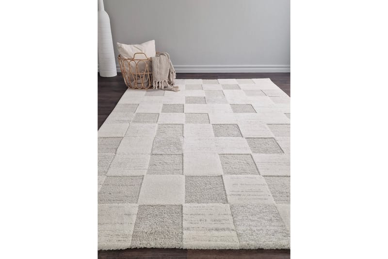 Bella Wiltonmatta 240x340 cm Rektangulär - Grå/Vit - Textil & mattor - Matta - Modern matta - Friezematta