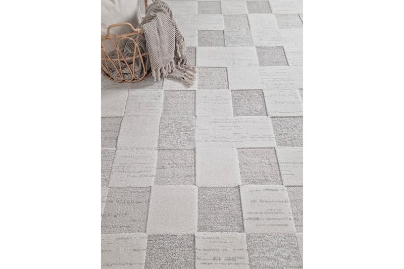 Bella Wiltonmatta 240x340 cm Rektangulär - Grå/Vit - Textil & mattor - Matta - Modern matta - Friezematta
