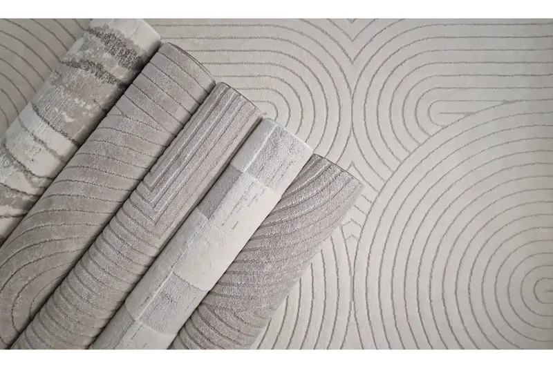 Bella Wiltonmatta 240x340 cm Rektangulär - Linne - Textil & mattor - Matta - Modern matta - Friezematta