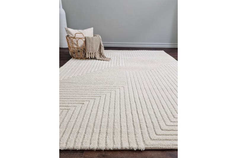 Bella Wiltonmatta 240x340 cm Rektangulär - Vit - Textil & mattor - Matta - Modern matta - Friezematta