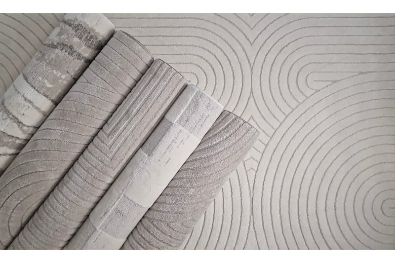 Bella Wiltonmatta 80x150 cm Rektangulär - Vit - Textil & mattor - Matta - Modern matta - Friezematta