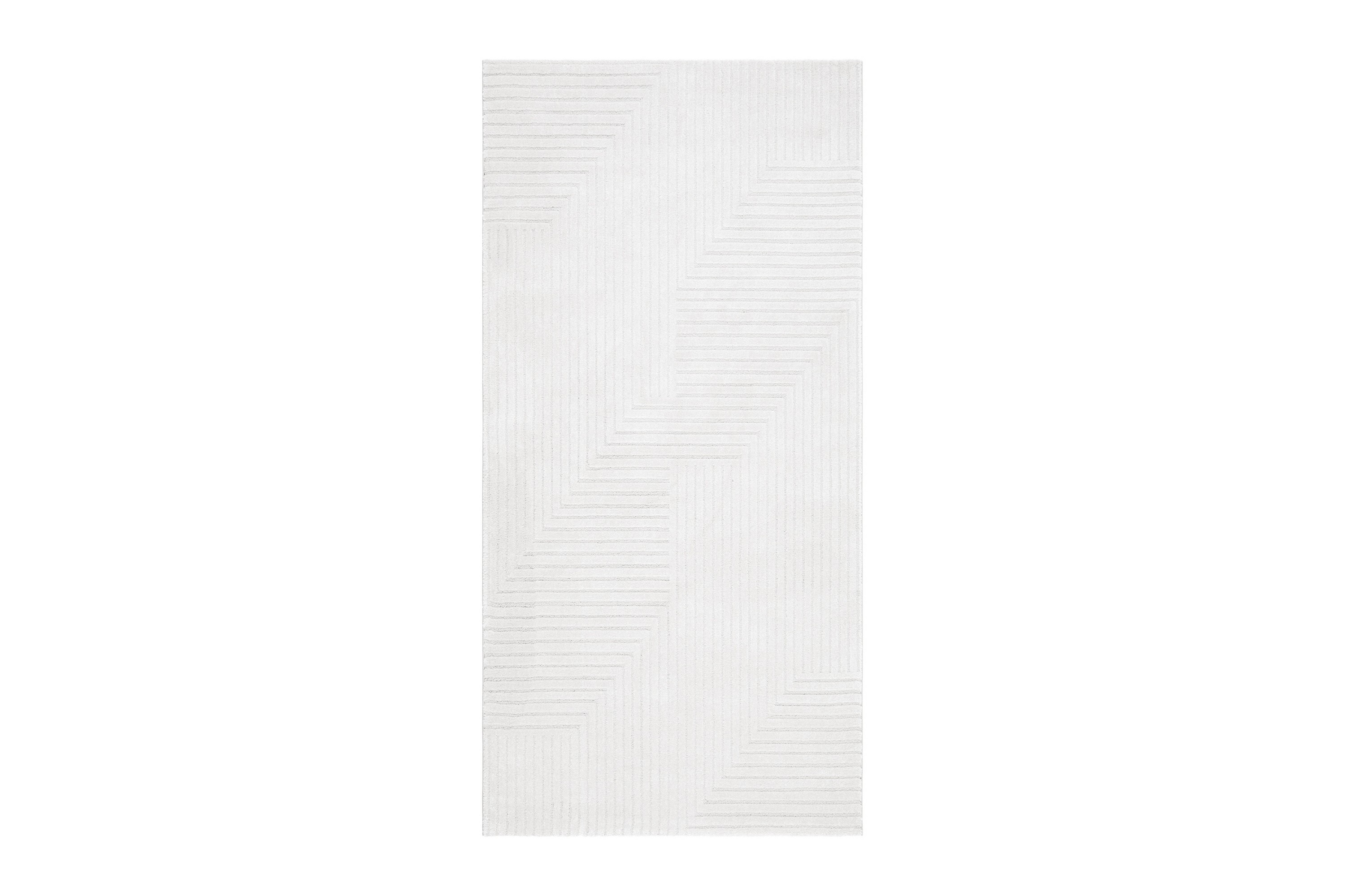 Bella Wiltonmatta 80x250 cm Rektangulär Vit