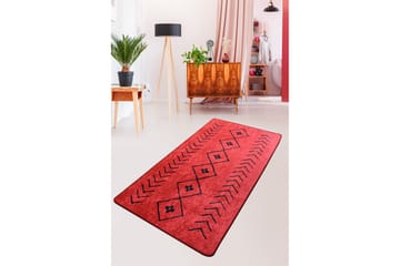 Sehnaz Matta 120x180 cm - Röd/Svart/Sammet - Textil & mattor - Matta - Modern matta - Wiltonmatta