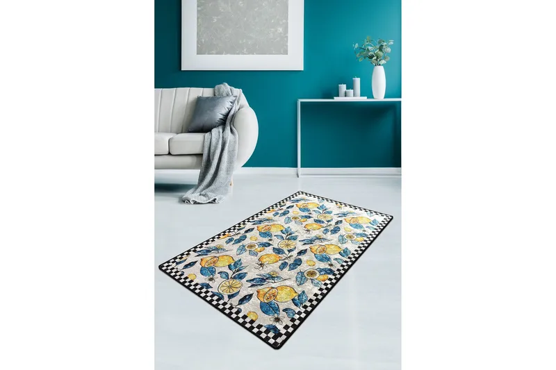 Sidrun Matta 140x190 cm - Flerfärgad/Sammet - Textil & mattor - Matta - Modern matta - Wiltonmatta
