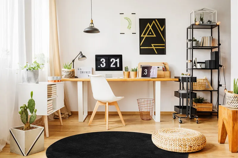 Soft Wiltonmatta Rund 120 cm - Svart - Textil & mattor - Matta - Modern matta - Wiltonmatta