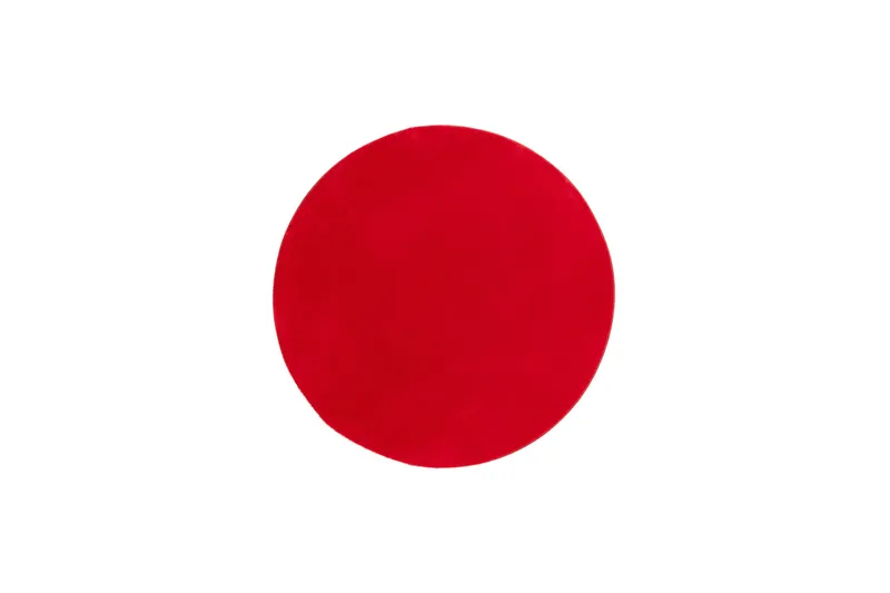 Soft Wiltonmatta Rund 160 cm, Röd