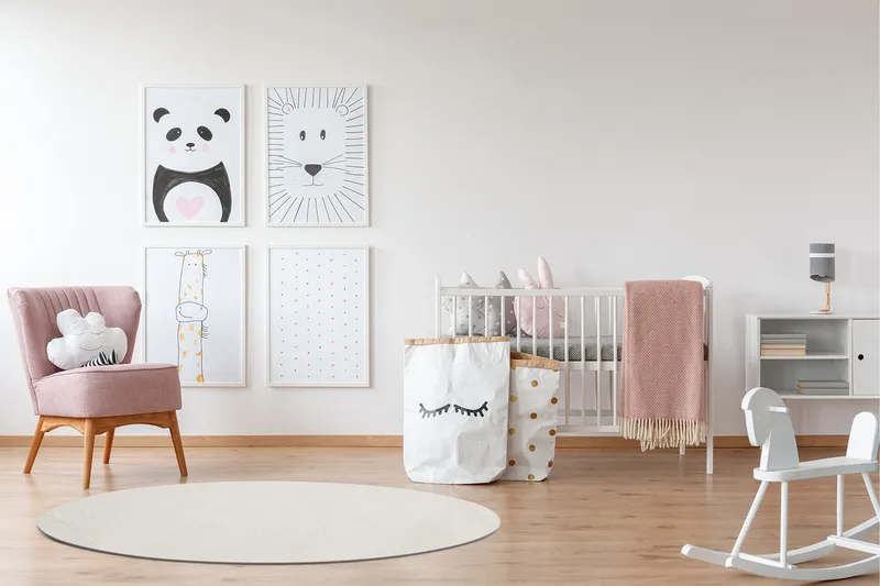 Soft Wiltonmatta Rund 240 cm - Vit - Textil & mattor - Matta - Modern matta - Wiltonmatta