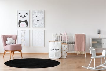 Softina Wiltonmatta Rund 120 cm - Svart - Textil & mattor - Matta - Modern matta - Wiltonmatta