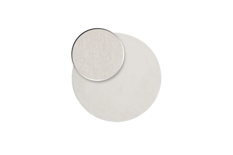 Softina Wiltonmatta Rund 120 cm - Vit - Textil & mattor - Matta - Modern matta - Wiltonmatta