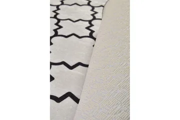 Surupa Matta Rund 100 cm - Vit/Sammet - Textil & mattor - Matta - Modern matta - Wiltonmatta