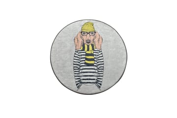 Tahmores Matta Rund 100 cm - Flerfärgad/Sammet - Textil & mattor - Matta - Modern matta - Wiltonmatta