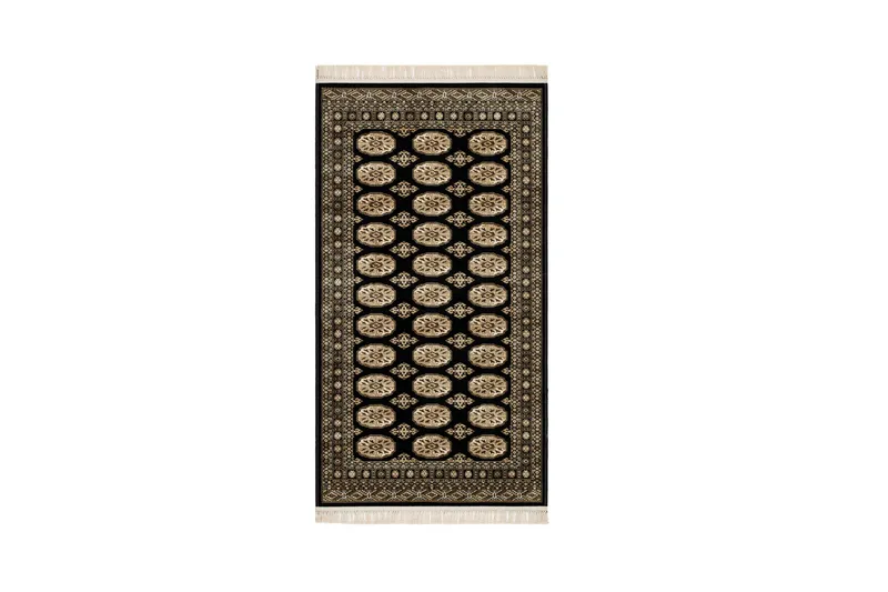 Teheran Wiltonmatta Rektangulär 80x250 cm, Svart