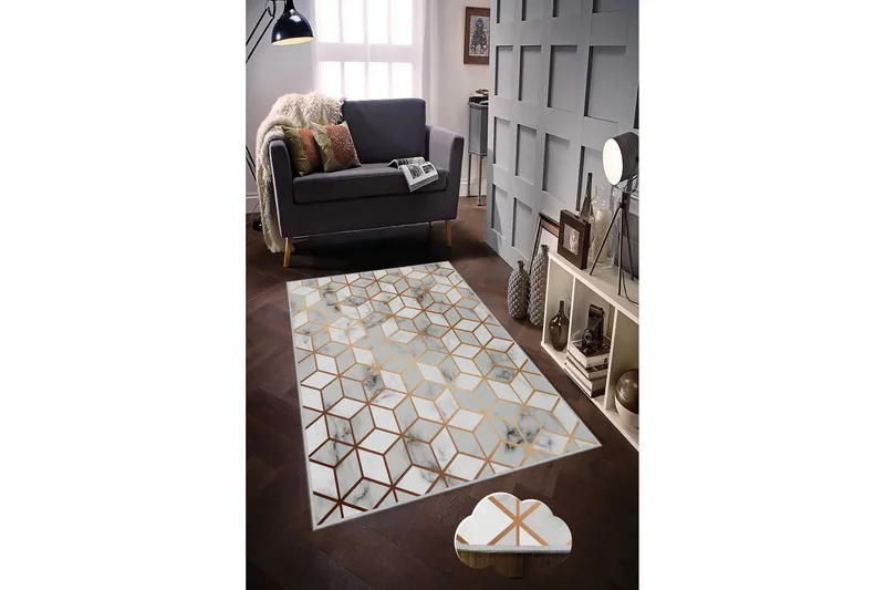 Tolunay Matta 100x150 cm - Flerfärgad - Textil & mattor - Matta - Modern matta - Wiltonmatta