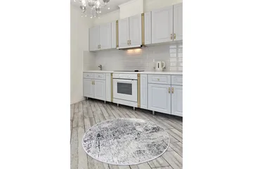 Umboni Matta Rund 140 cm - Flerfärgad/Sammet - Textil & mattor - Matta - Modern matta - Wiltonmatta