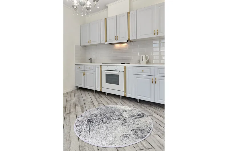 Umboni Matta Rund 140 cm - Flerfärgad/Sammet - Textil & mattor - Matta - Modern matta - Wiltonmatta