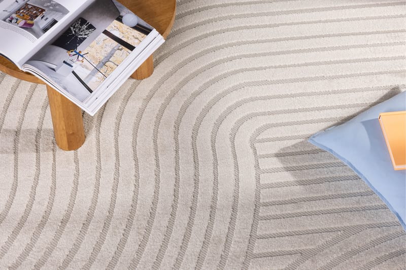 Vince Wiltonmatta 240x340 cm Oval - Vit - Textil & mattor - Matta - Modern matta - Wiltonmatta