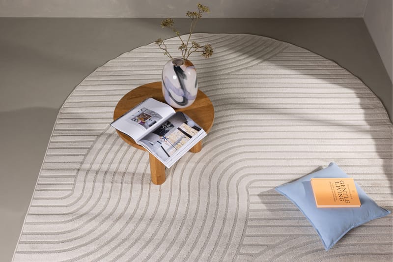Vince Wiltonmatta 240x340 cm Oval - Vit - Textil & mattor - Matta - Modern matta - Wiltonmatta