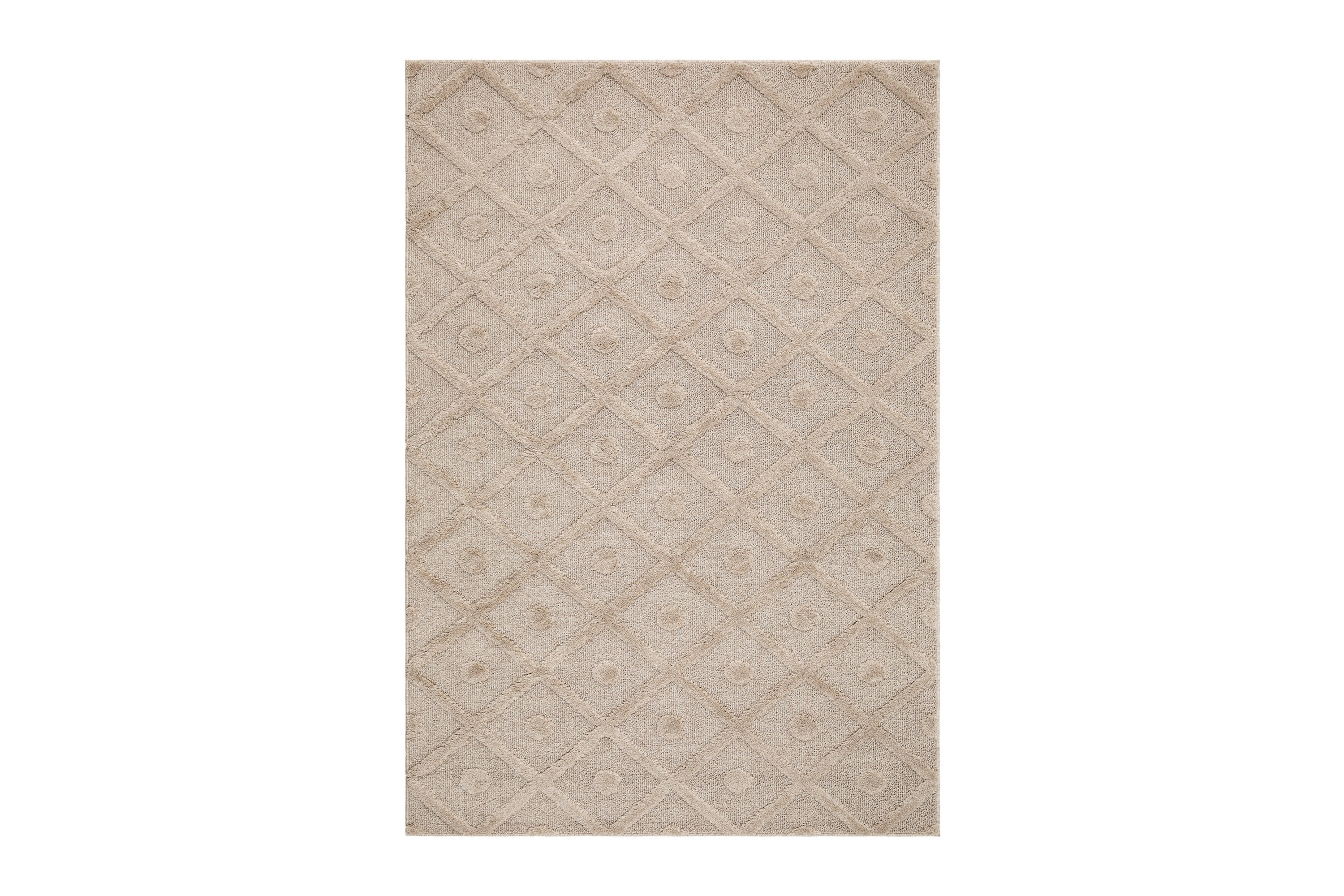 Wiltonmatta Doriane Circle 160x230 cm Linnebeige