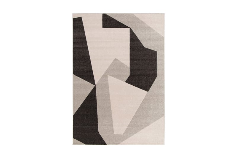 Wiltonmatta Florence Abstrakt Rektangulär 160x230 cm - Natur/Svart - Friezematta - Wiltonmatta