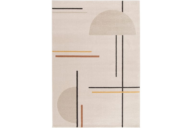 Wiltonmatta Florence Modern Rektangulär 160x230 cm - Creme/Flerfärgad - Friezematta - Wiltonmatta