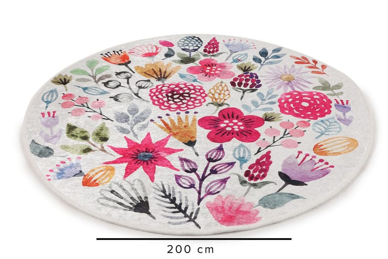 Wiltonmatta Nozomu 200 cm Rund - Flerfärgad - Textil & mattor - Matta - Modern matta - Wiltonmatta