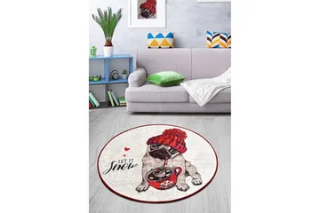 Zapada Matta Rund 100 cm - Flerfärgad/Sammet - Textil & mattor - Matta - Modern matta - Wiltonmatta