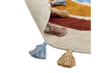 Yagci Bomullsmatta 120 cm Rund - Beige - Textil & mattor - Matta - Modern matta - Bomullsmatta