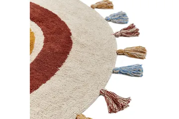 Yagci Bomullsmatta 120 cm Rund - Beige - Textil & mattor - Matta - Modern matta - Bomullsmatta