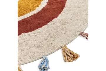 Yagci Bomullsmatta 120 cm Rund - Beige - Textil & mattor - Matta - Modern matta - Bomullsmatta