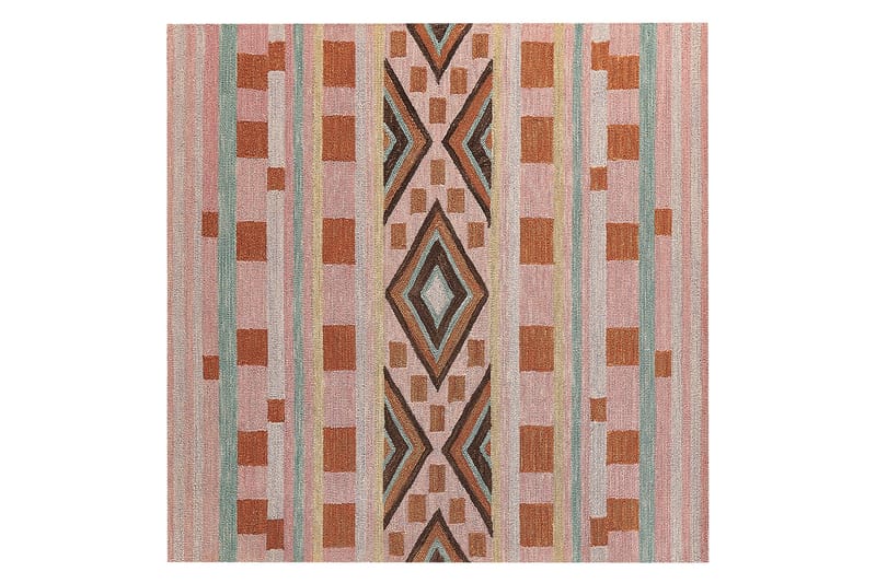 Yomra Ullmatta 200x200 cm Kvadratisk - Brun - Textil & mattor - Matta - Modern matta - Ullmatta