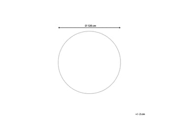 Yozgat Ryamatta 120 cm Rund - Beige - Textil & mattor - Matta - Modern matta - Jutematta & hampamatta