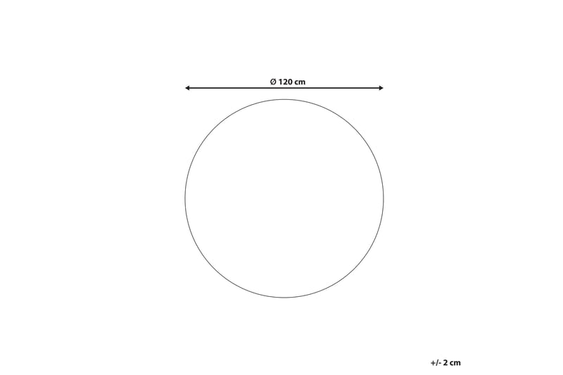 Yozgat Ryamatta 120 cm Rund - Beige - Textil & mattor - Matta - Modern matta - Jutematta & hampamatta