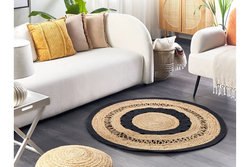 Yozgat Ryamatta 120 cm Rund - Beige - Textil & mattor - Matta - Modern matta - Ryamatta