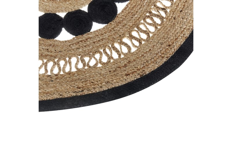 Yozgat Ryamatta 120 cm Rund - Beige - Textil & mattor - Matta - Modern matta - Jutematta & hampamatta