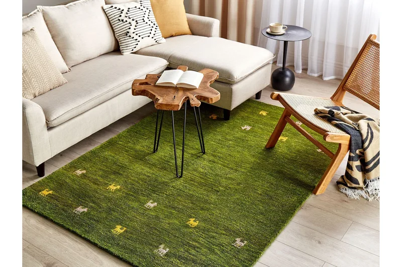 Yulafi Ryamatta 140x200 cm - Grön - Textil & mattor - Matta - Modern matta - Ryamatta