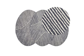 Zabol Ullmatta 140x200 cm Oval - Svart/Vit - Textil & mattor - Matta - Modern matta - Ullmatta
