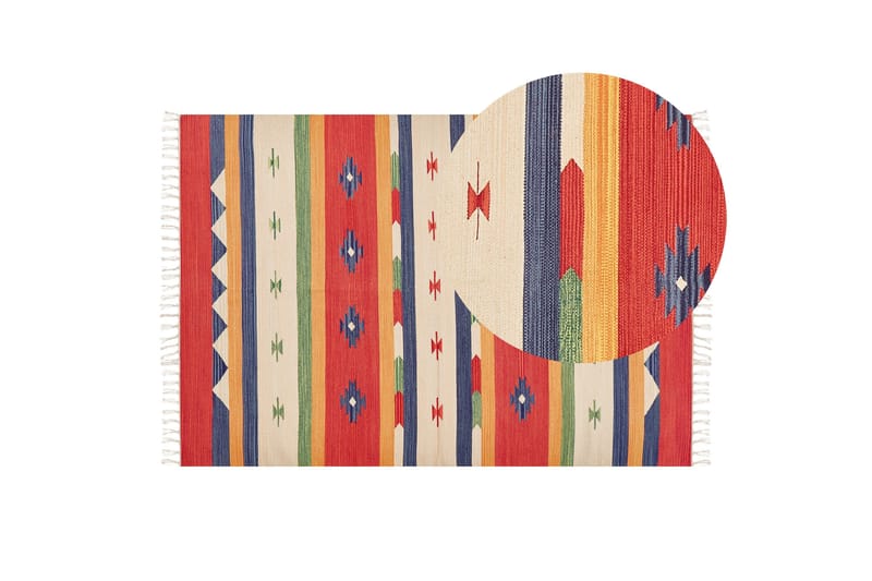 Alapars Kelimmatta 140x200 cm - Röd - Textil & mattor - Matta - Orientalisk matta - Kelimmatta