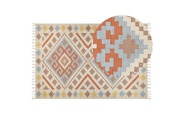 Atan Kelimmatta 200x300 cm - Beige - Textil & mattor - Matta - Orientalisk matta - Kelimmatta