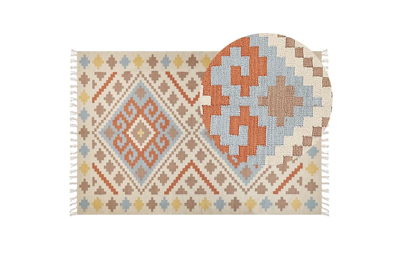 Atan Kelimmatta 200x300 cm - Beige - Textil & mattor - Matta - Orientalisk matta - Kelimmatta