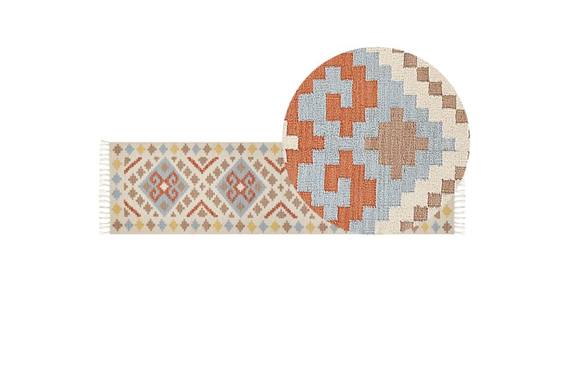 Atan Kelimmatta 80x300 cm - Beige - Textil & mattor - Matta - Orientalisk matta - Kelimmatta