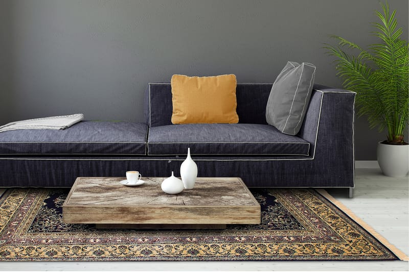 Casablanca Medallion Orientalisk Matta 130x190 - Marinblå - Textil & mattor - Matta - Orientalisk matta - Persisk matta