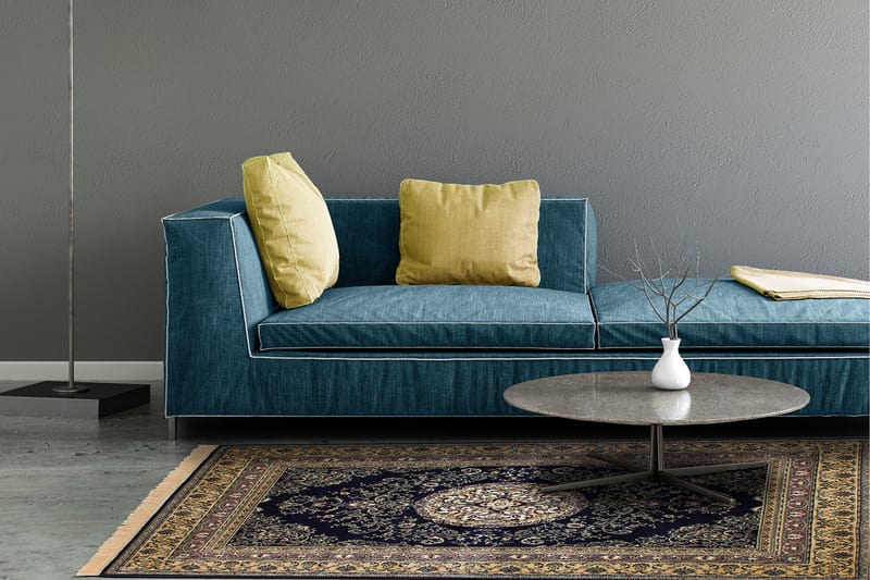 Casablanca Medallion Orientalisk Matta 130x190 - Marinblå - Textil & mattor - Matta - Orientalisk matta - Persisk matta