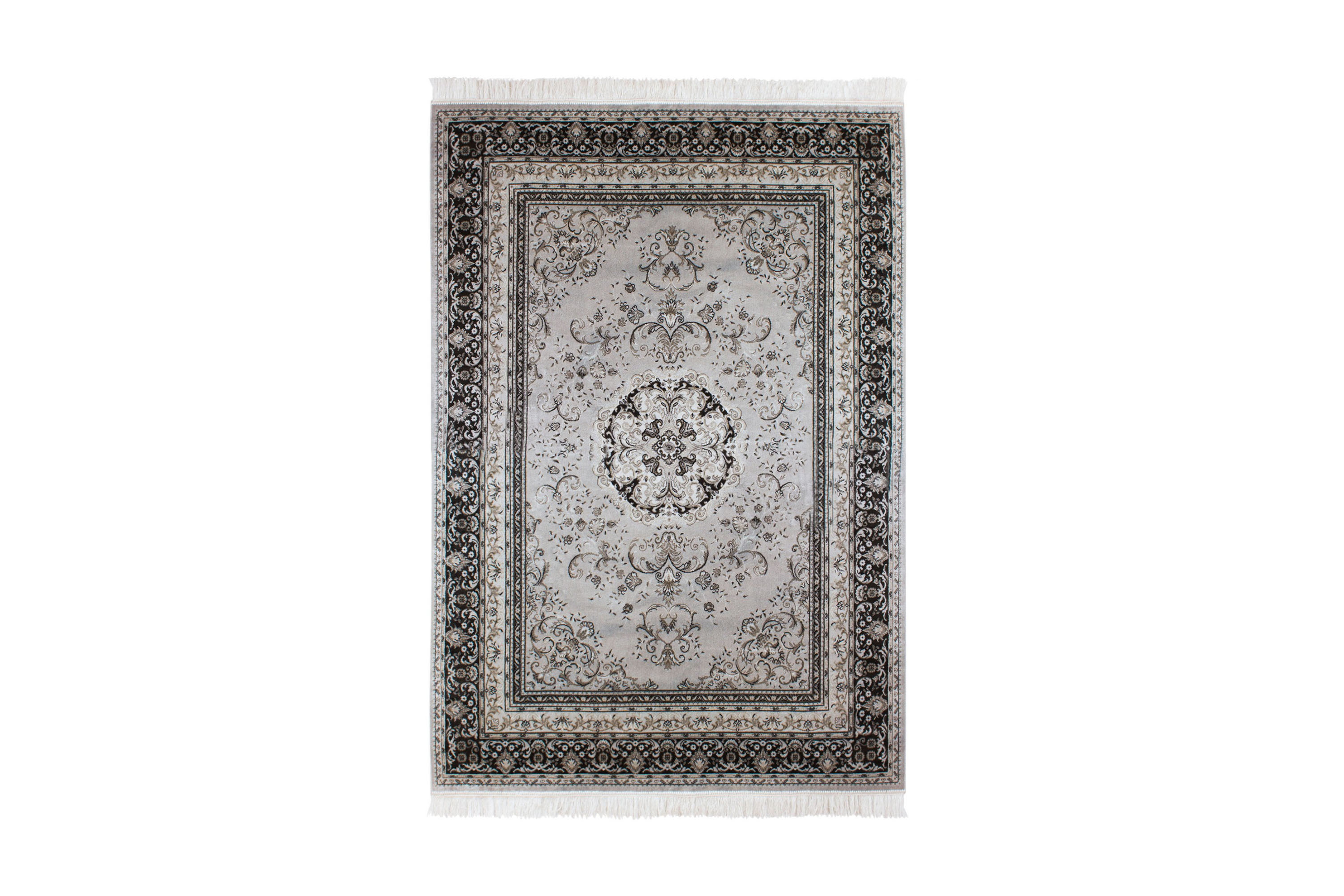 Casablanca Medallion Orientalisk Matta 130x190 Silver