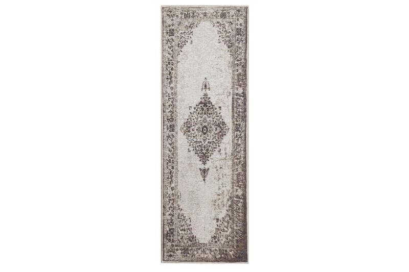 Chenillematta Asha 80x250 cm - Grå - Persisk matta - Orientalisk matta