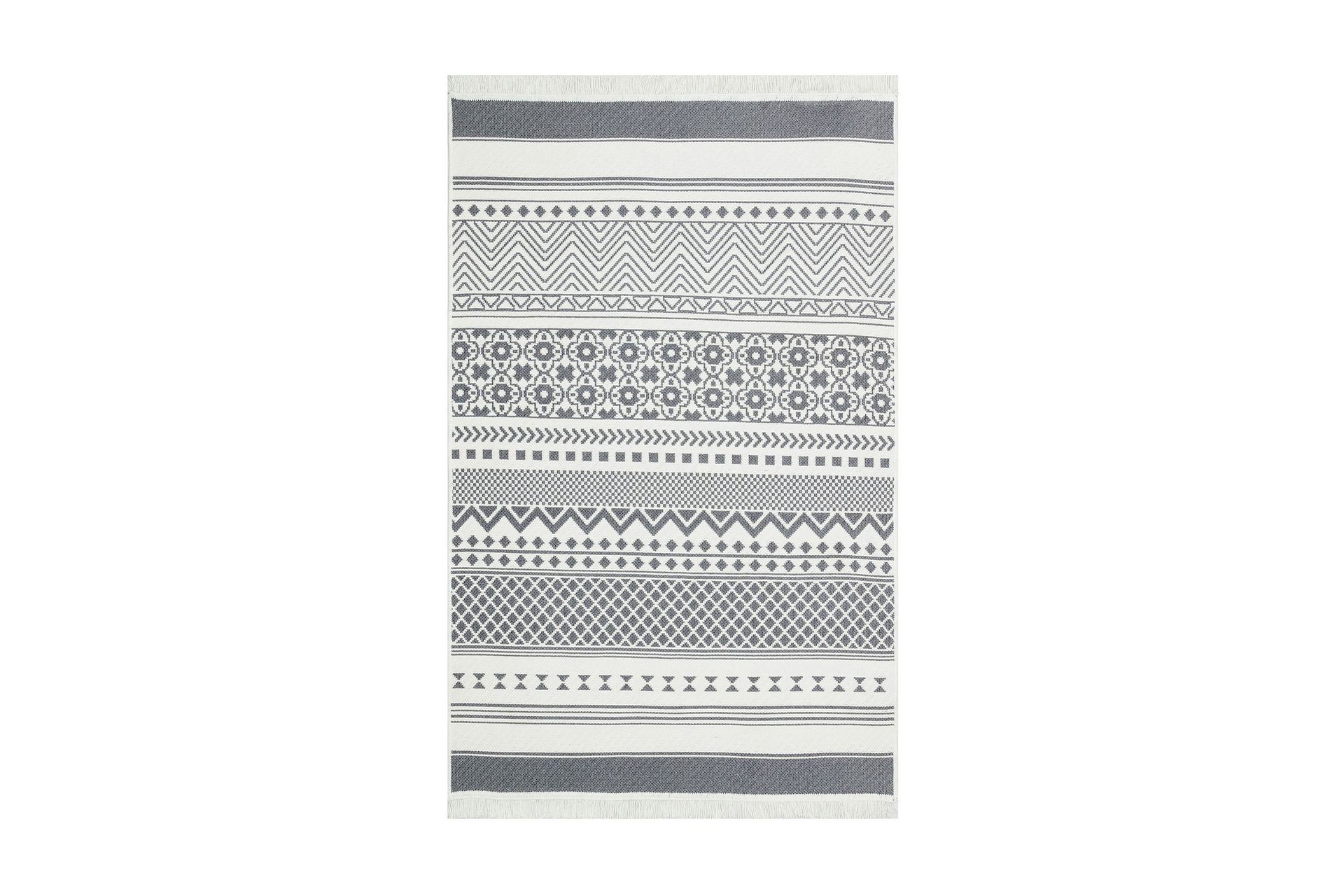 Eko Hali Matta 120x180 cm - Grå/Vit