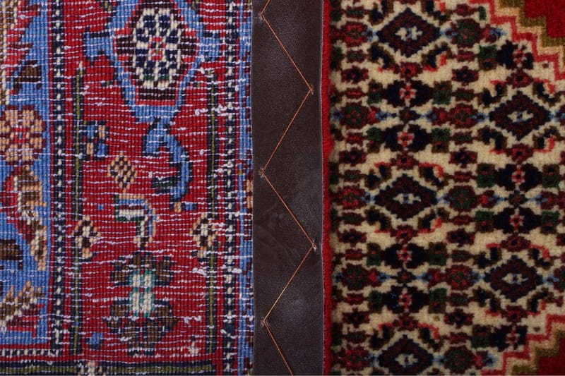 Handknuten Exklusiv Persisk Dubbelvävd Matta 123x167 cm - Röd/Blå - Persisk matta - Orientalisk matta
