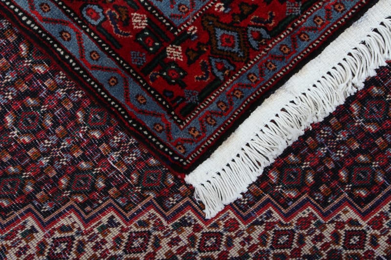 Handknuten Exklusiv Persisk Dubbelvävd Matta 125x179 cm - Röd/Beige - Persisk matta - Orientalisk matta