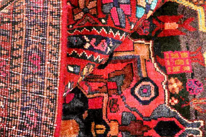 Handknuten Exklusiv Persisk Nålmatta 138x202 cm Kelim - Röd - Orientalisk matta - Persisk matta